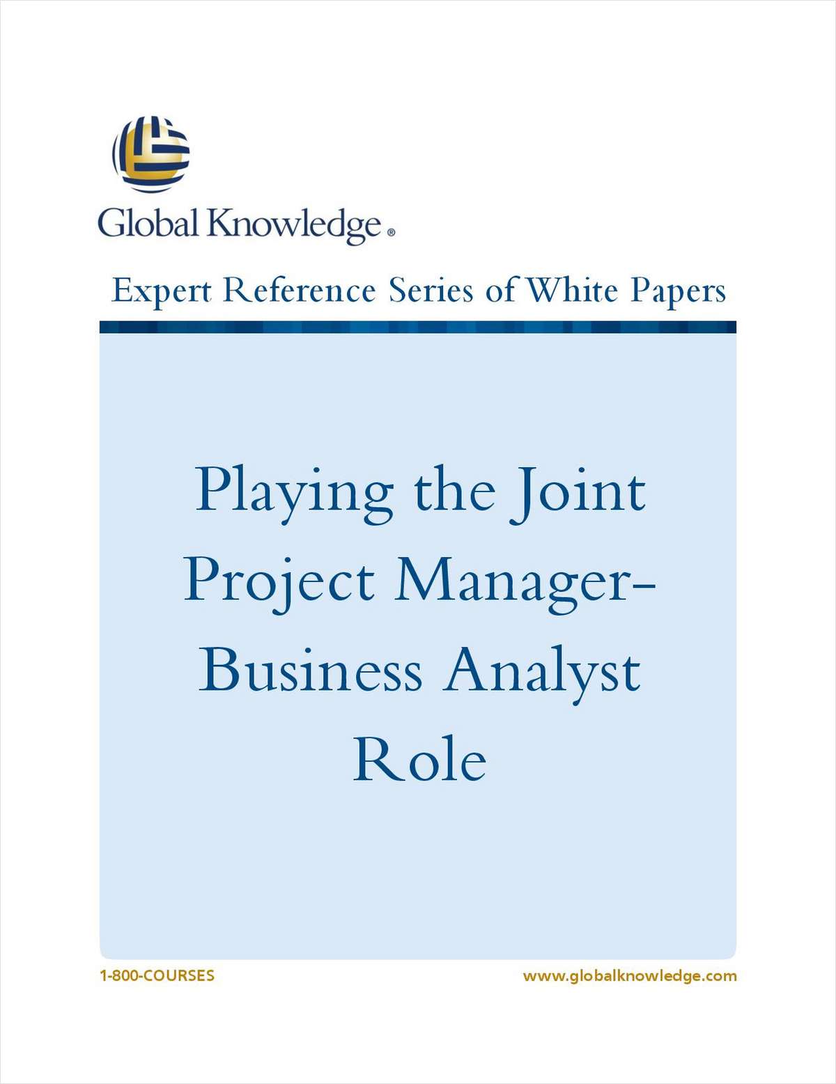 Playing the Joint Project Manager-Business Analyst Role