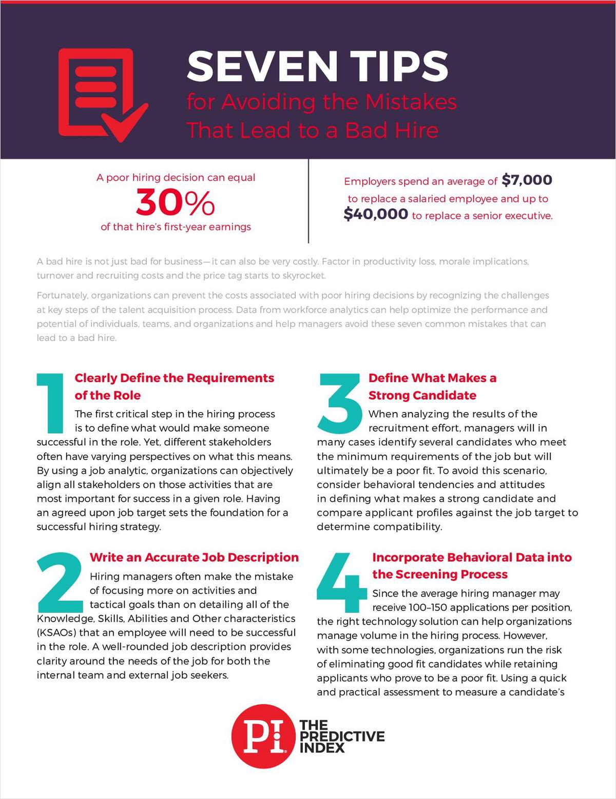 Seven Tips for Avoiding the Mistakes That Lead to a Bad Hire