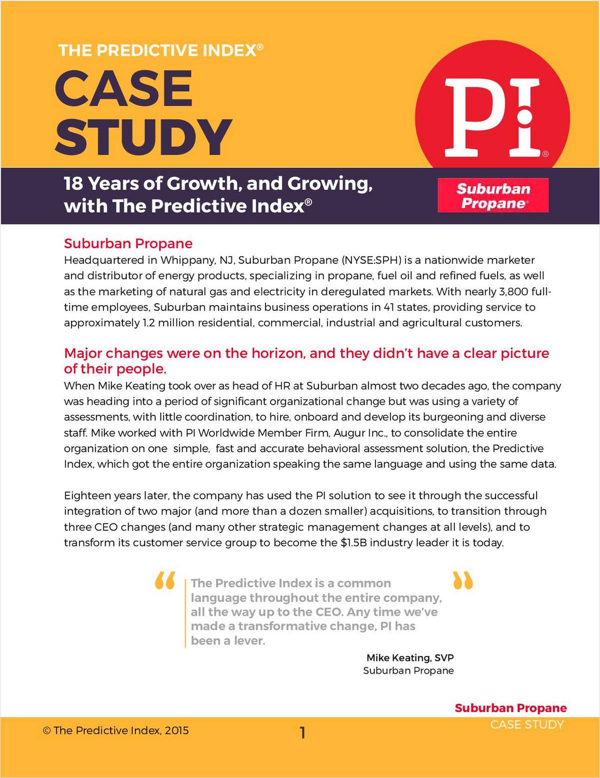 Suburban Propane Case Study