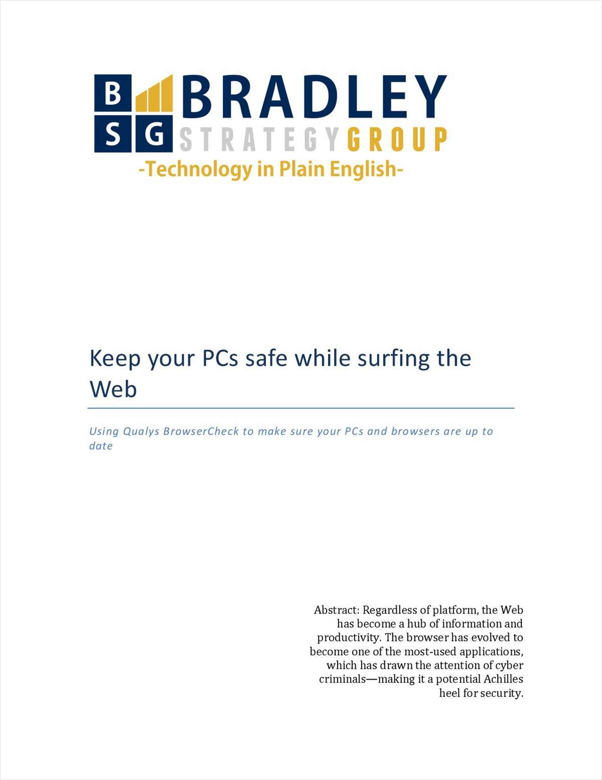 Keep Your PCs Safe while Surfing the Web