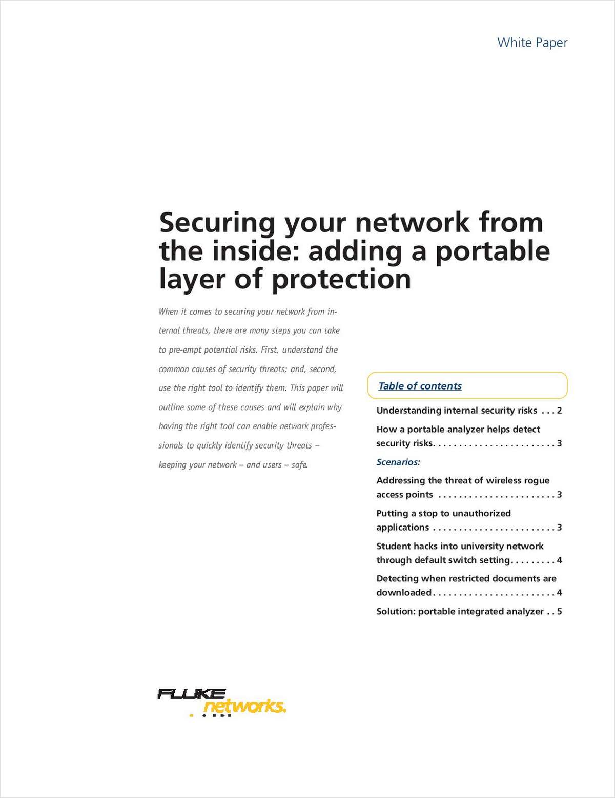 Securing Your Network from the Inside