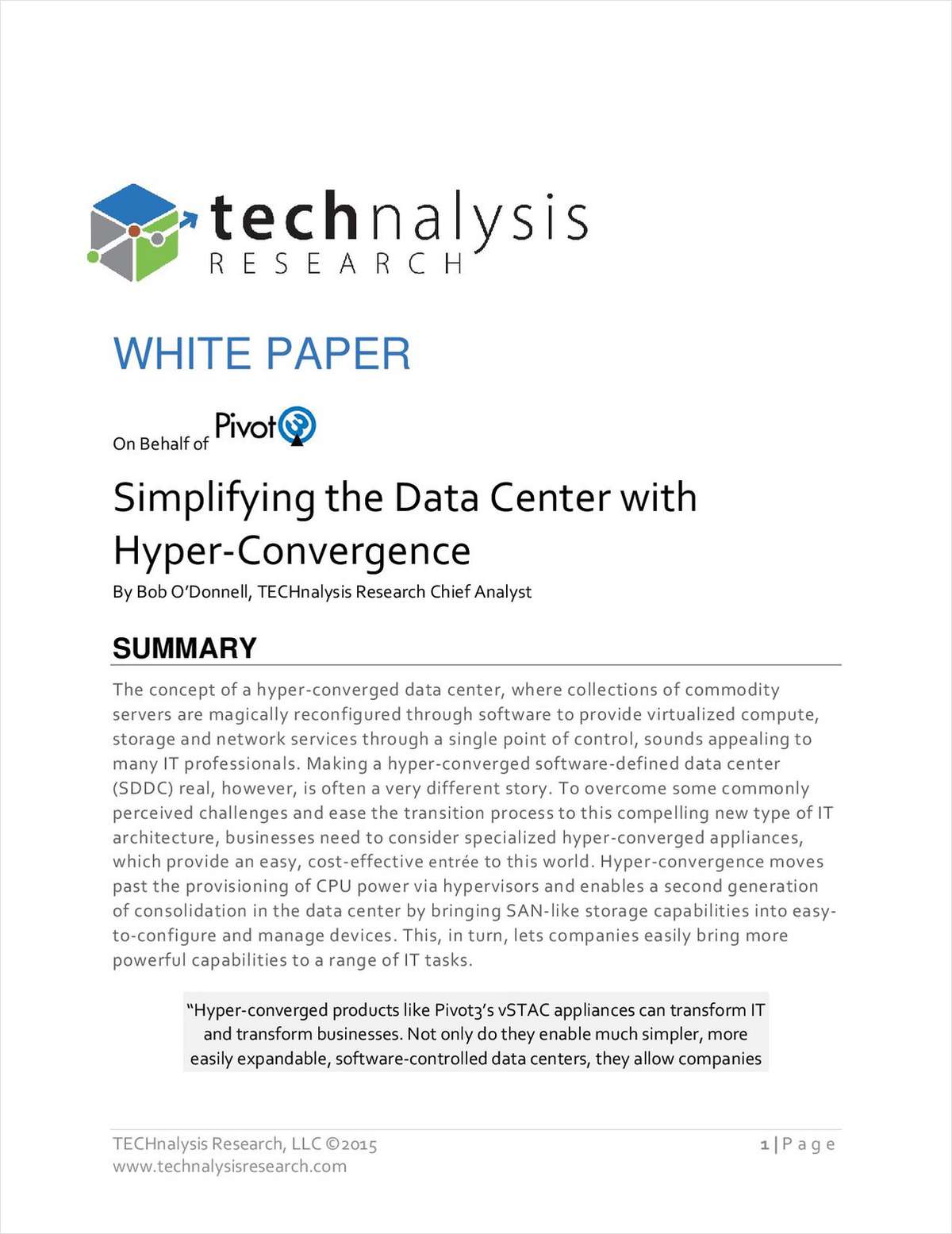 Simplify Your Data Center with Hyper-Convergence