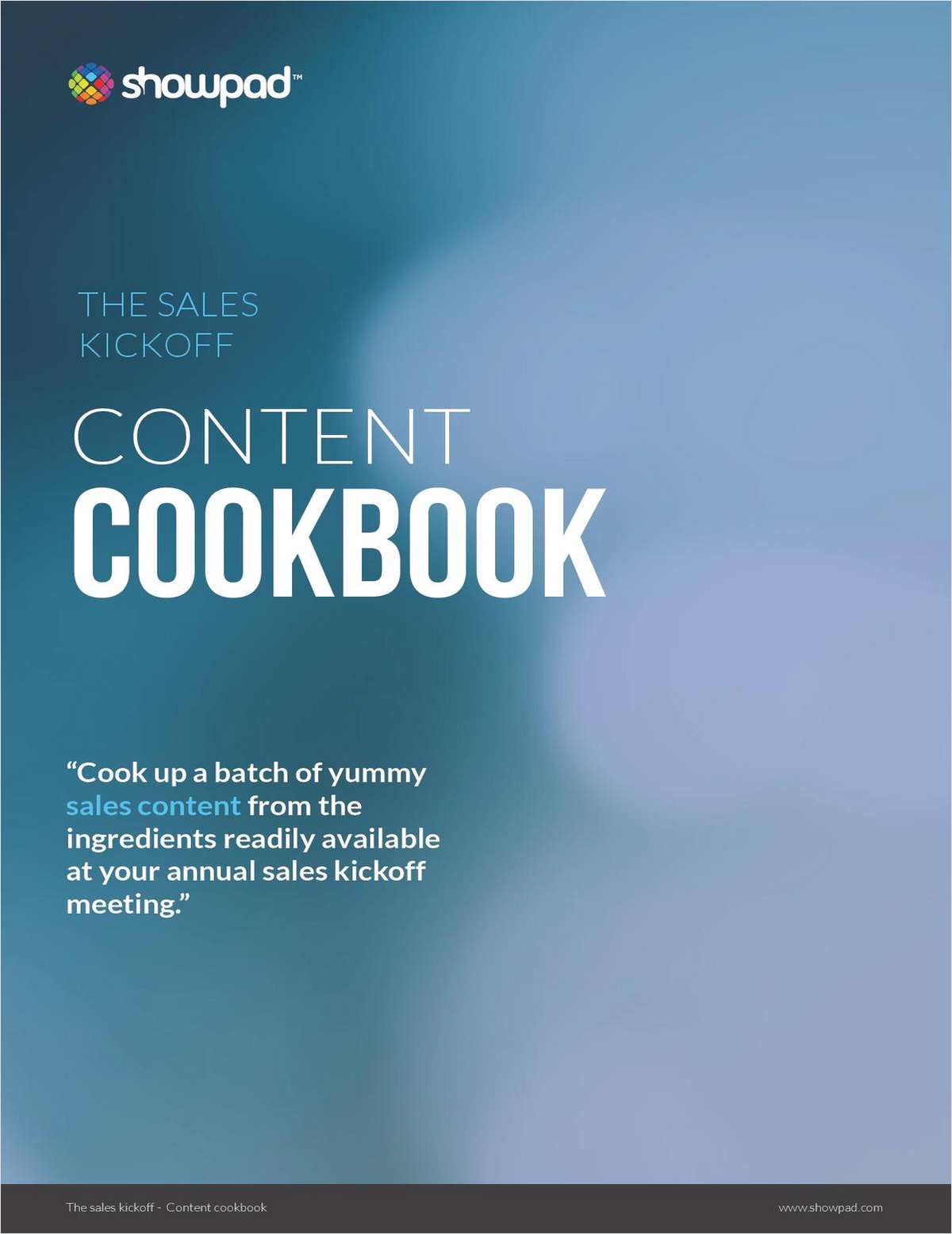 The Sales Kickoff Content Cookbook