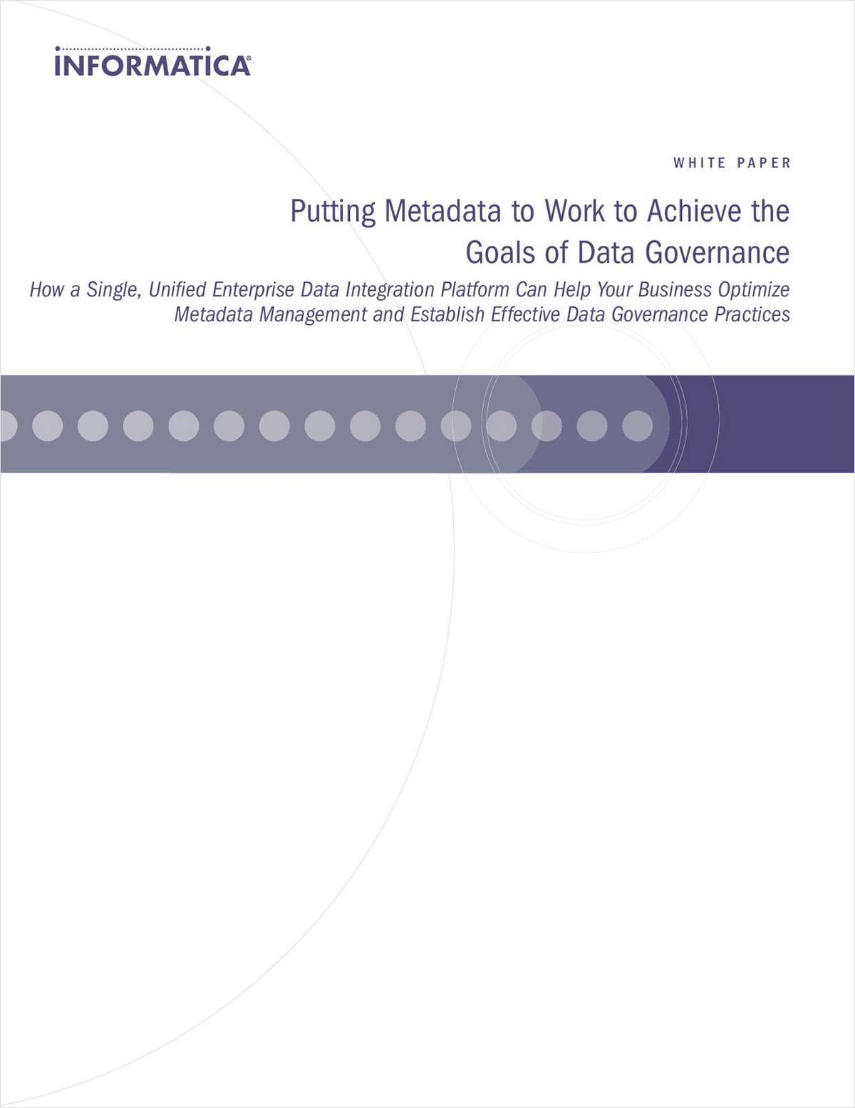 Putting Metadata to Work to Achieve the Goals of Data Governance