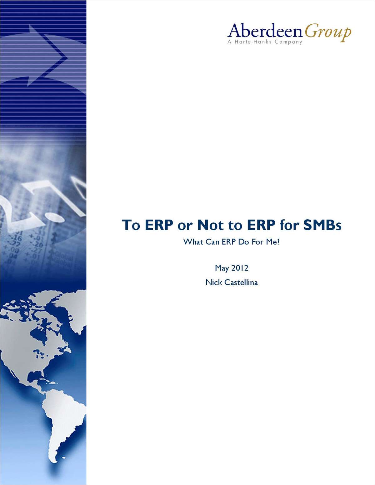 To ERP or Not to ERP for SMB's