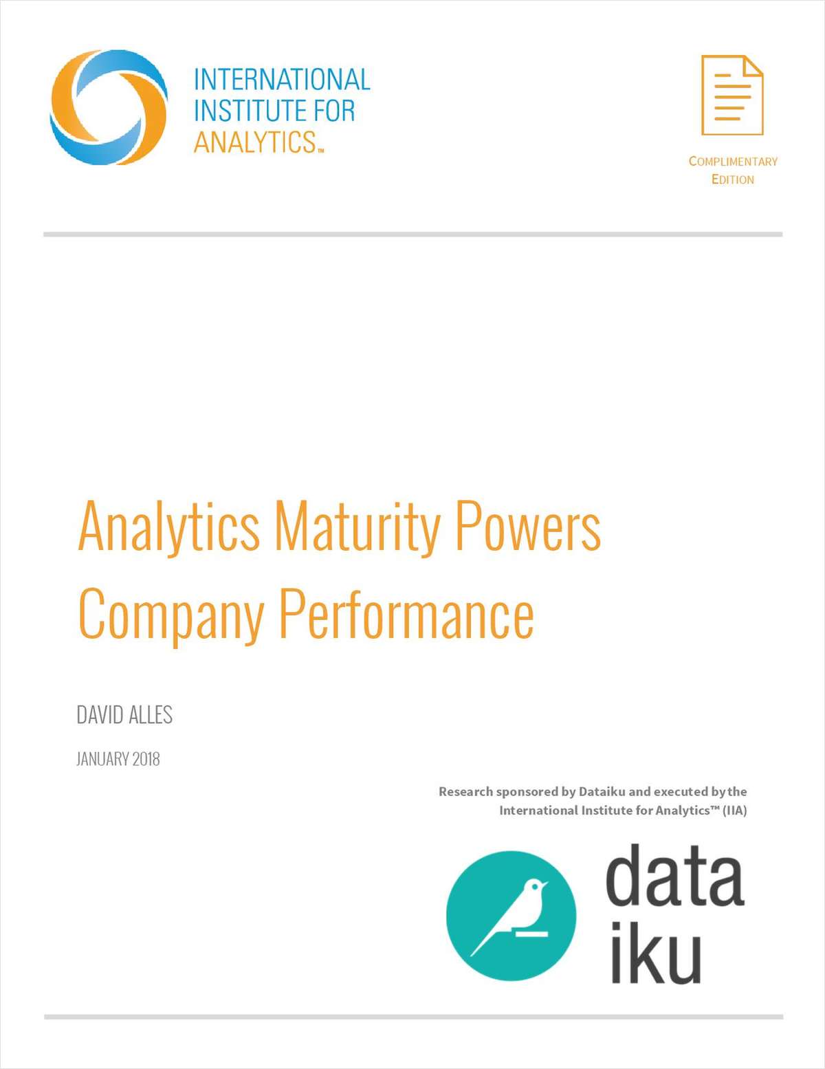 Analytics Maturity Powers Company Performance