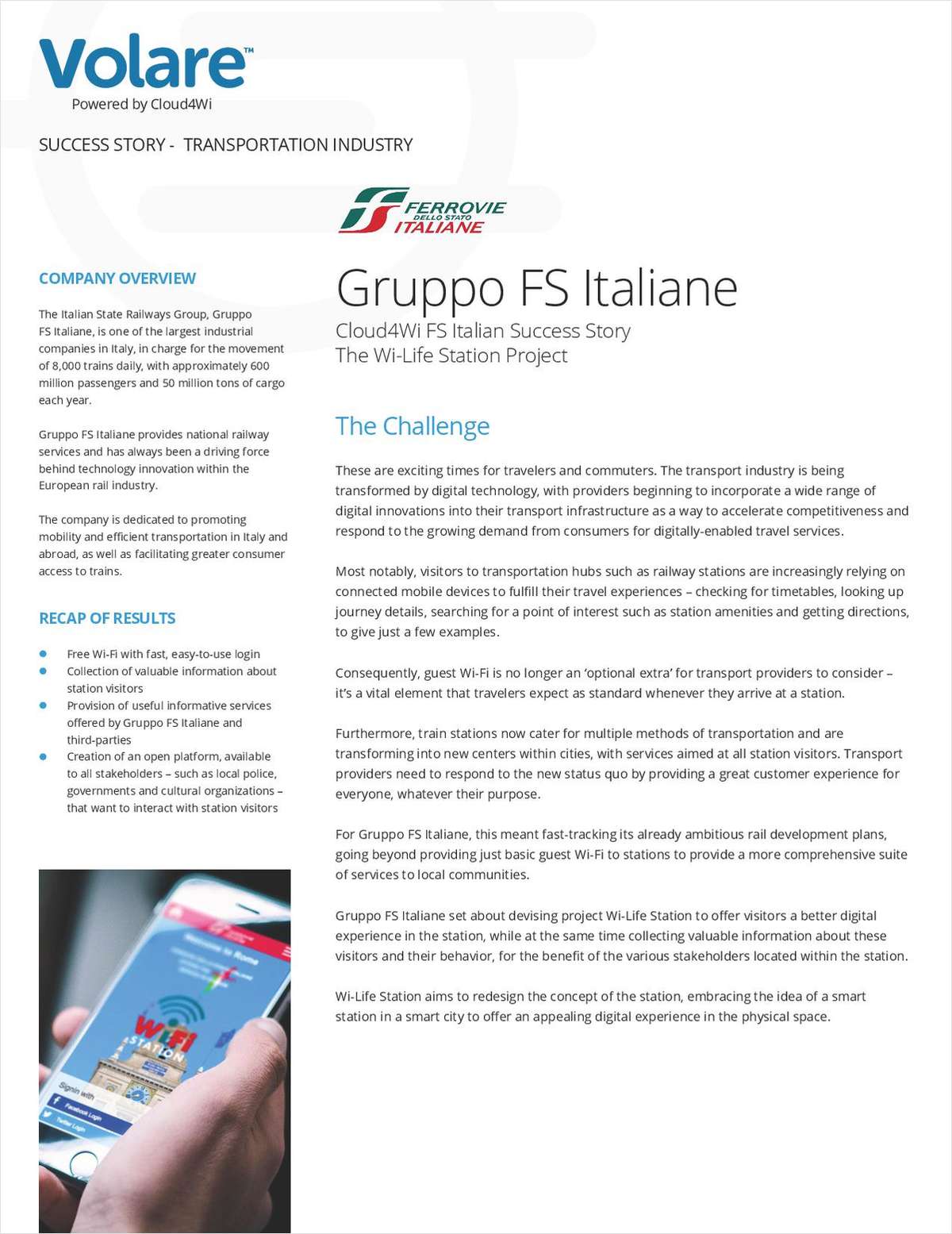 Free Traveler WiFi: Gruppo FS Italiane Success Story