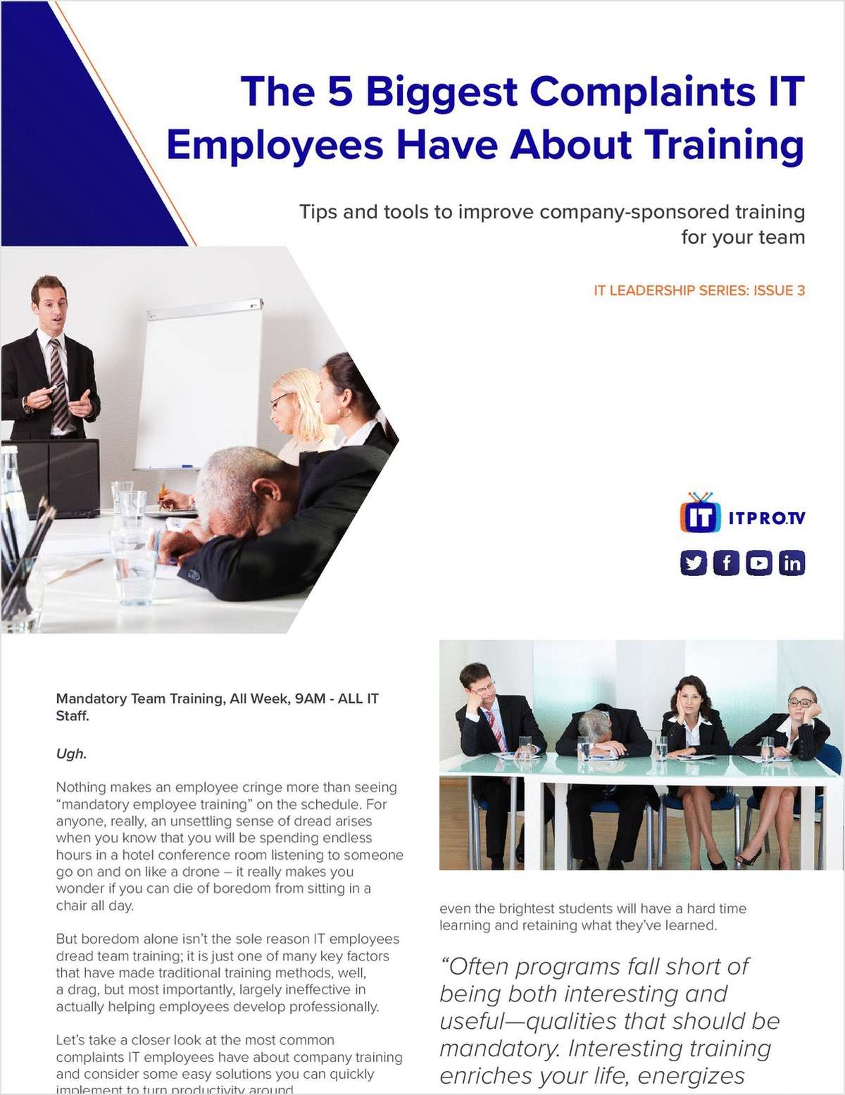 The 5 Biggest Complaints Employees Have About Training: Tips and Tools to Improve Company-sponsored Training for Your Team