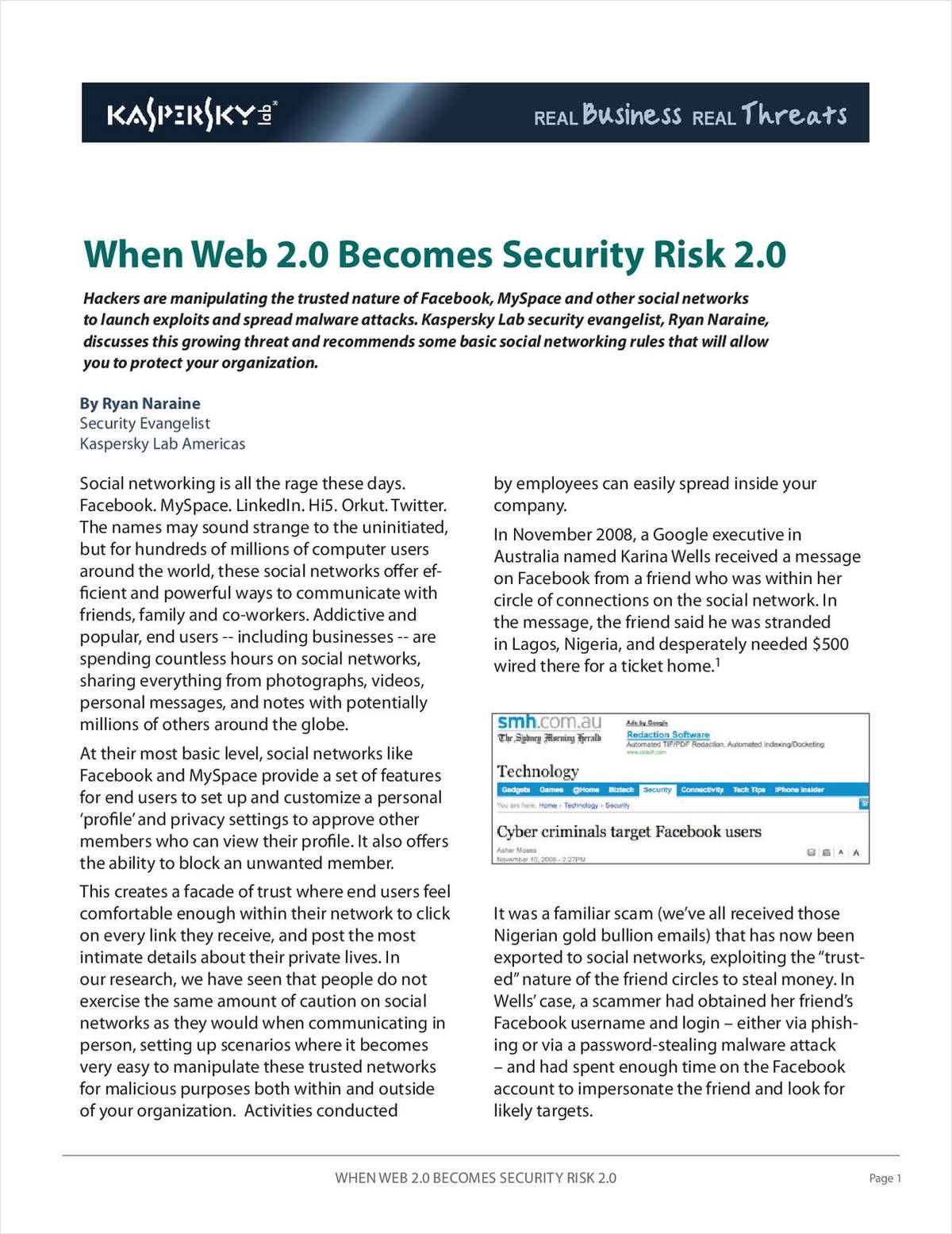 When Web 2.0 Becomes Security Risk 2.0