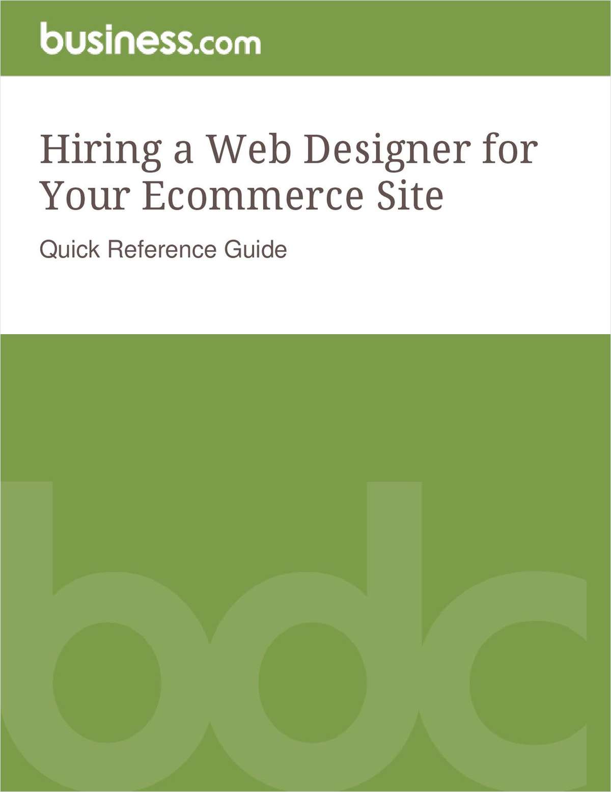 Hiring a Web Designer for Your Ecommerce Site