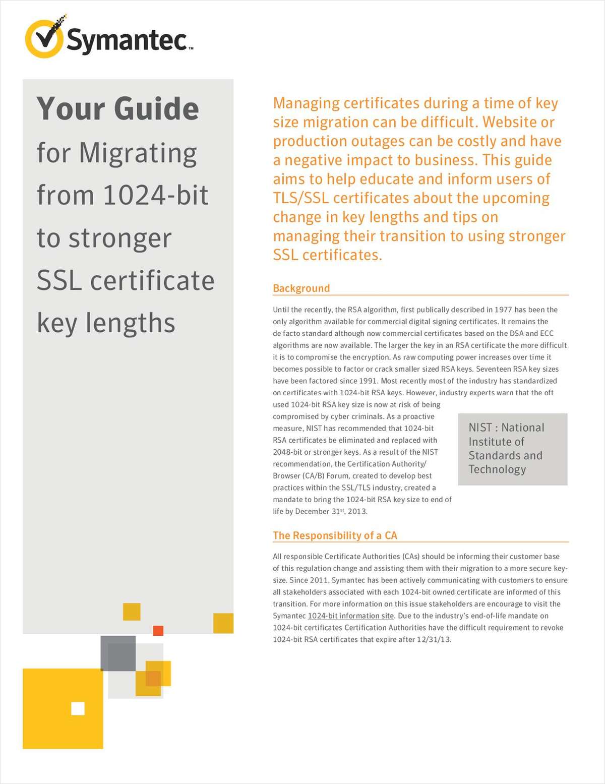 Your Guide for Migrating from 1024-Bit to Stronger SSL Certificate Key Lengths