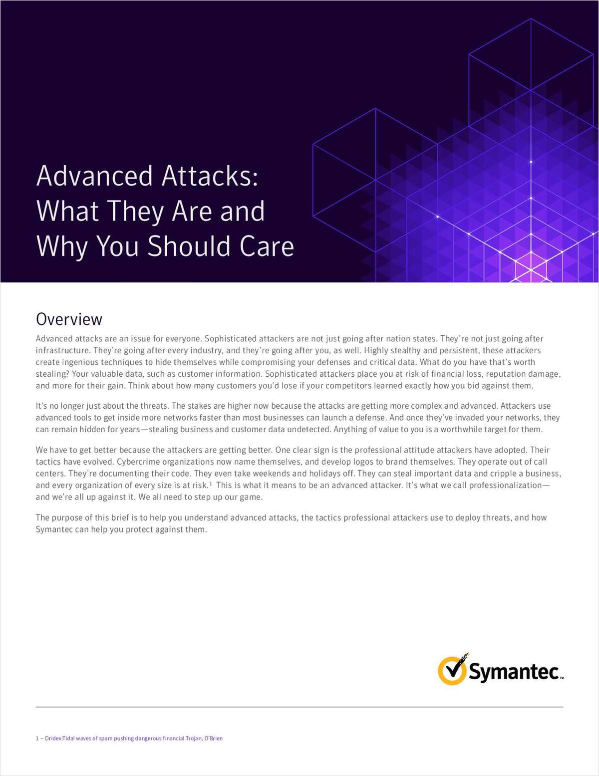 Advanced Attacks: What They Are and Why You Should Care