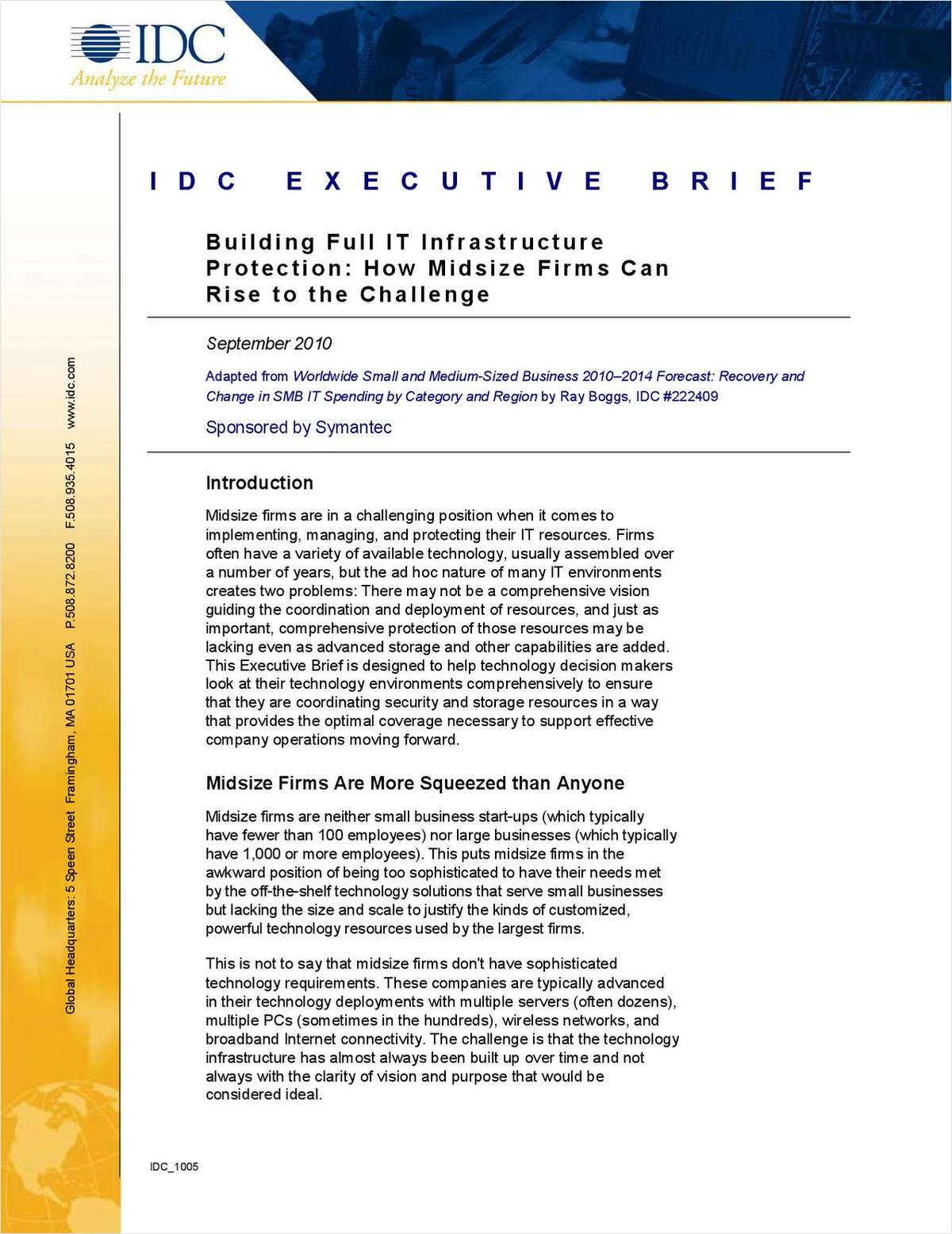 Building Full IT Infrastructure Protection: How Midsize Firms Can Rise to the Challenge