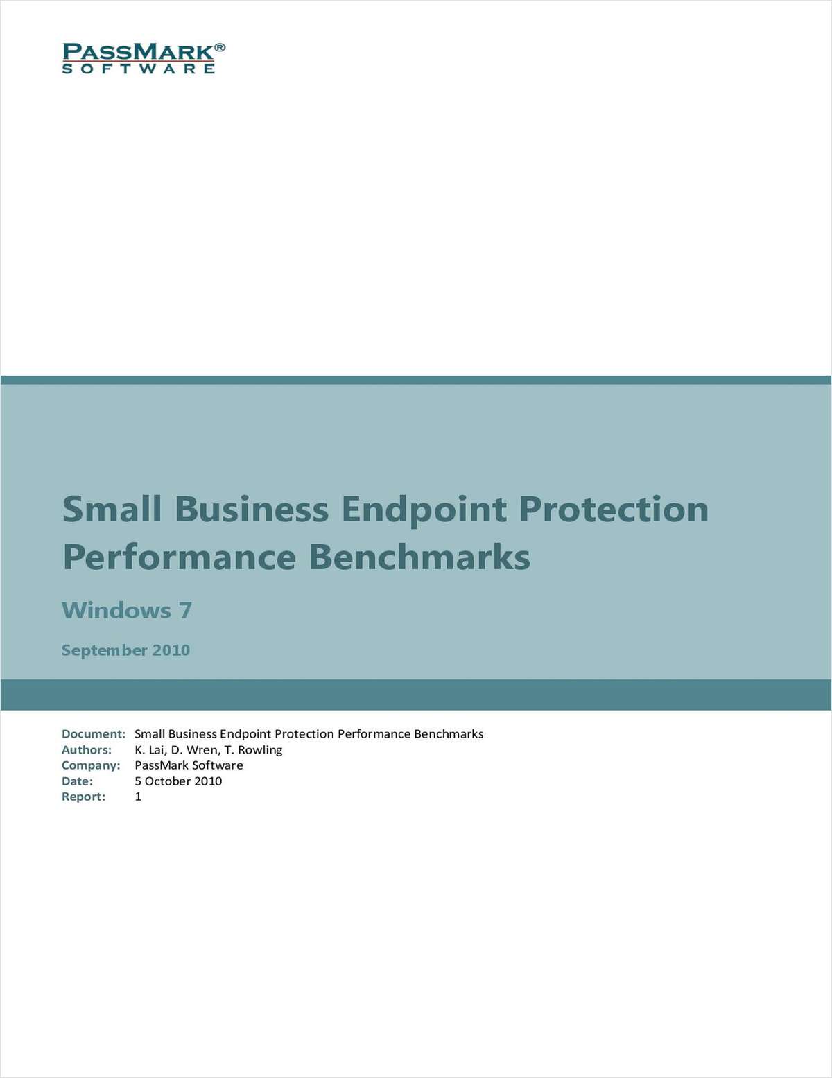Small Business Endpoint Protection Performance Benchmarks