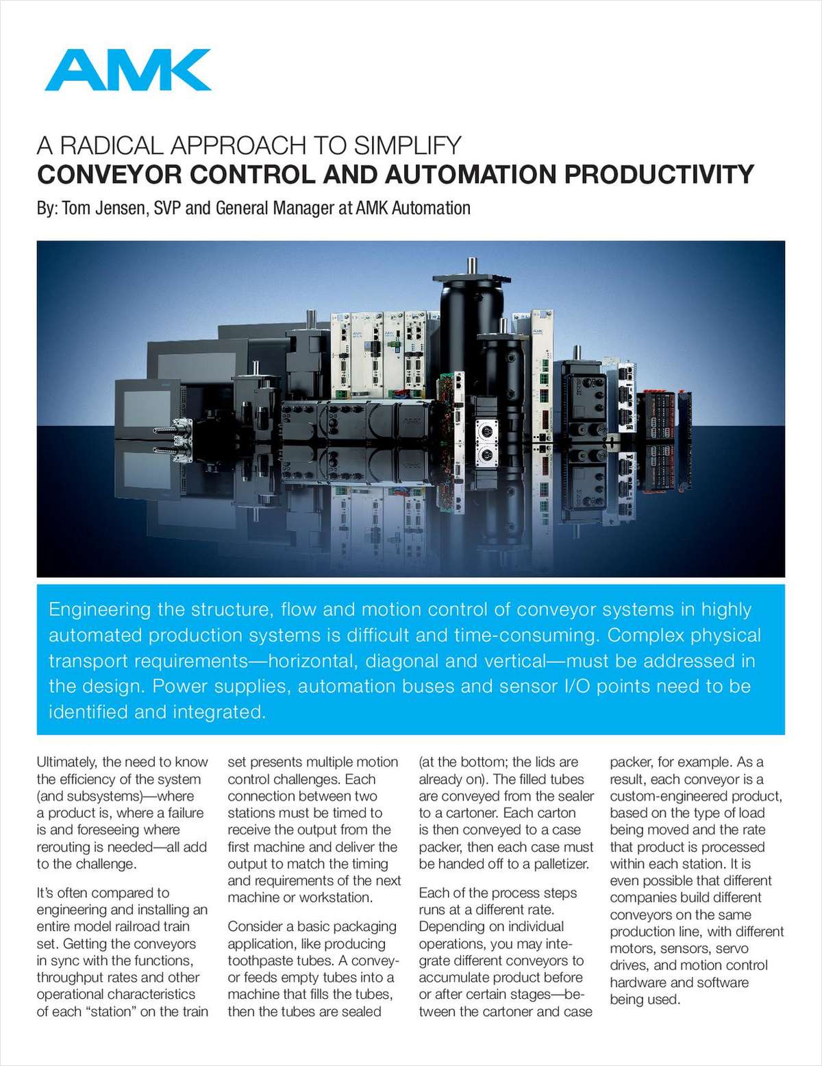A Radical Approach to Simplify Conveyor Control and Automation Productivity
