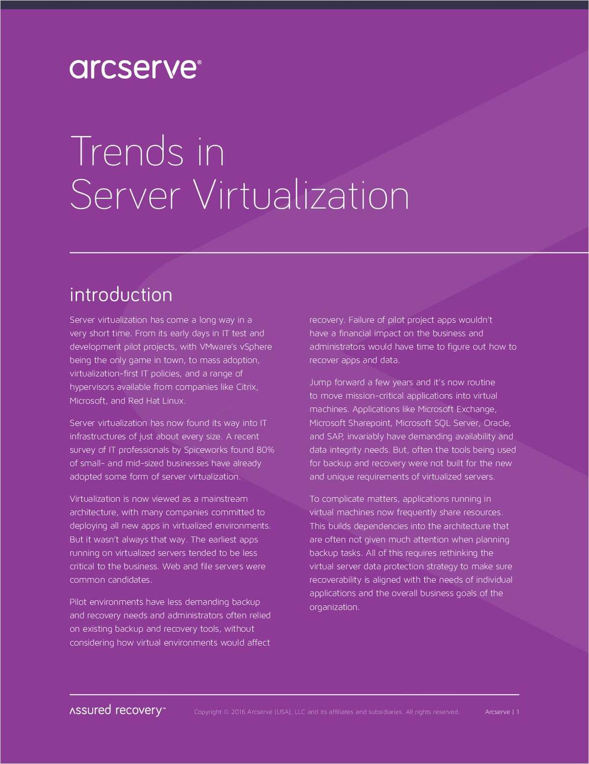 Trends in Server Virtualization
