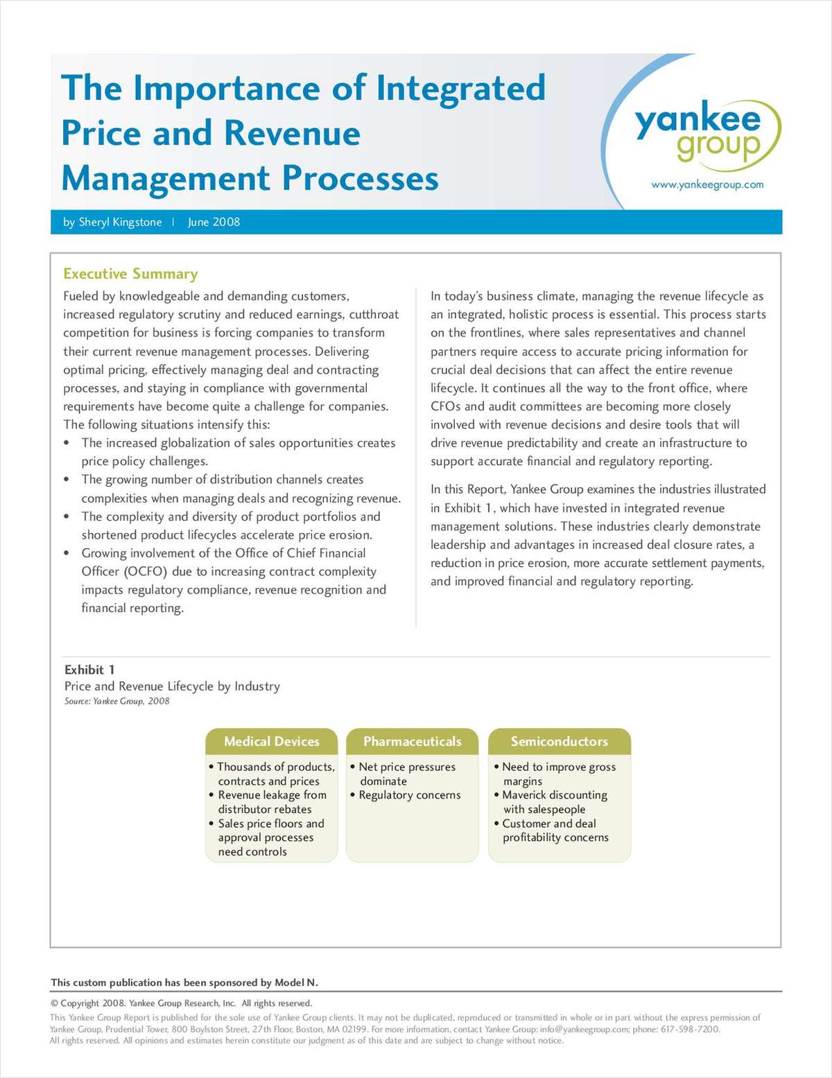 The Importance of Integrated Price and Revenue Management Processes