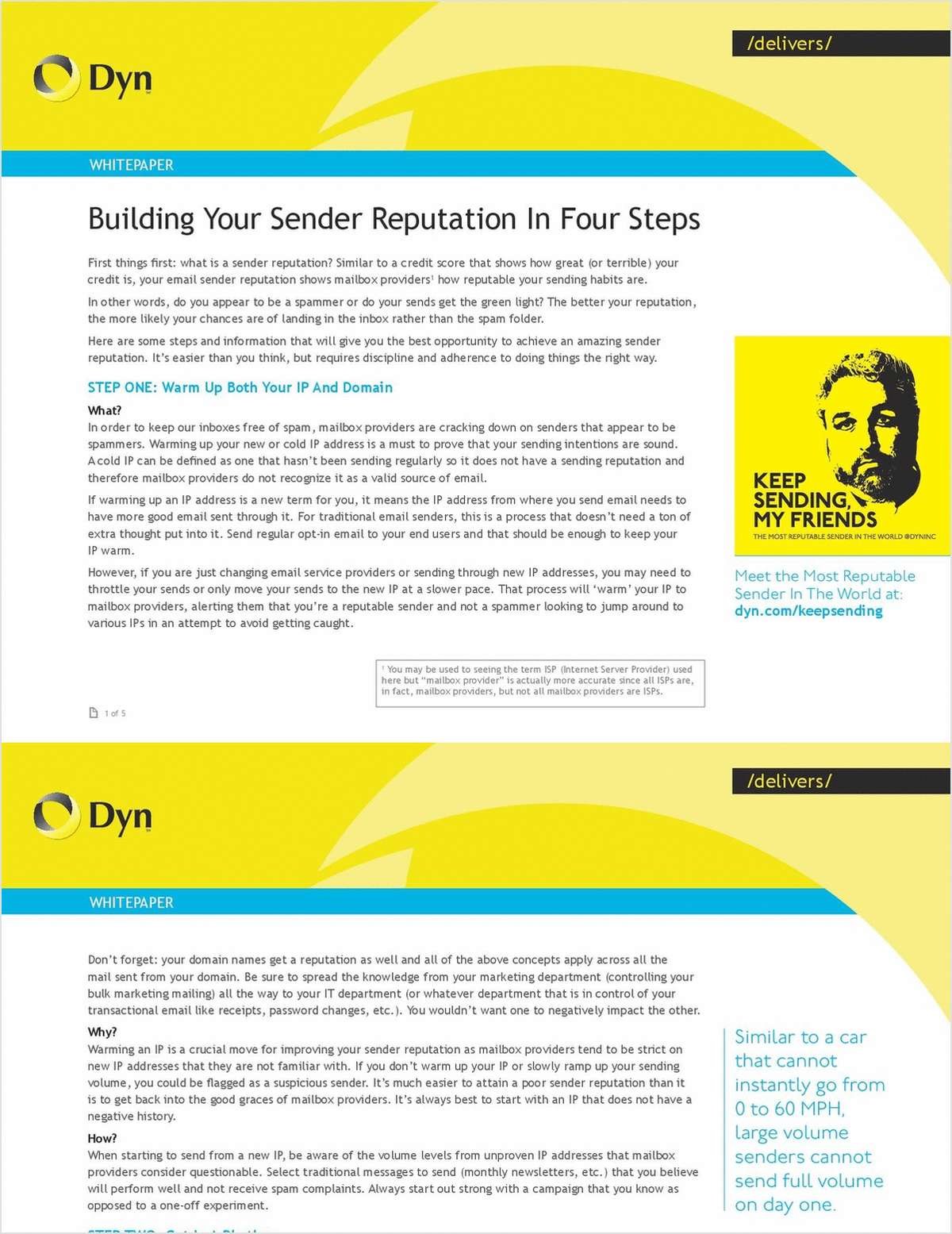 Build your Sender Reputation in Four Steps