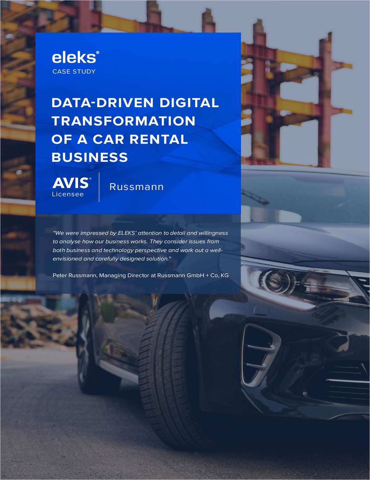 AVIS Russmann Case Study: Data-driven Digital Transformation of a Car Rental Business
