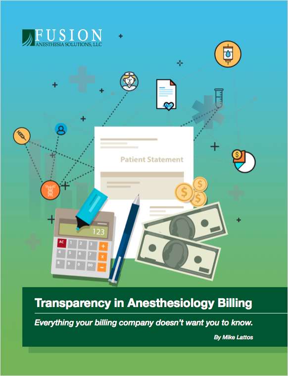 Transparency in Anesthesiology Billing