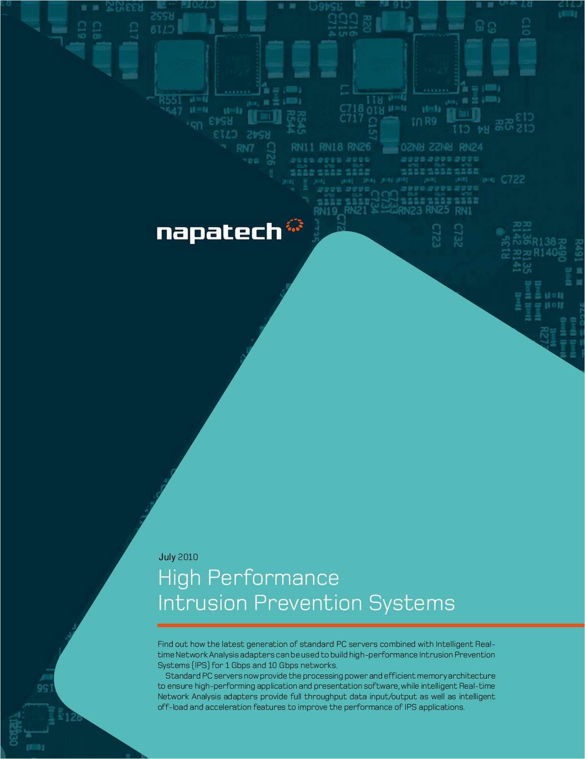 High Performance Intrusion Prevention Systems for Network Security Vendors