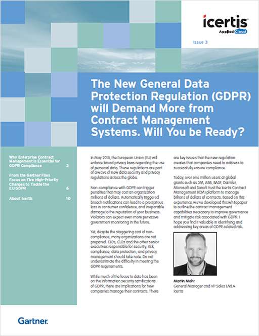 Why Enterprise Contract Management is Essential for GDPR Compliance