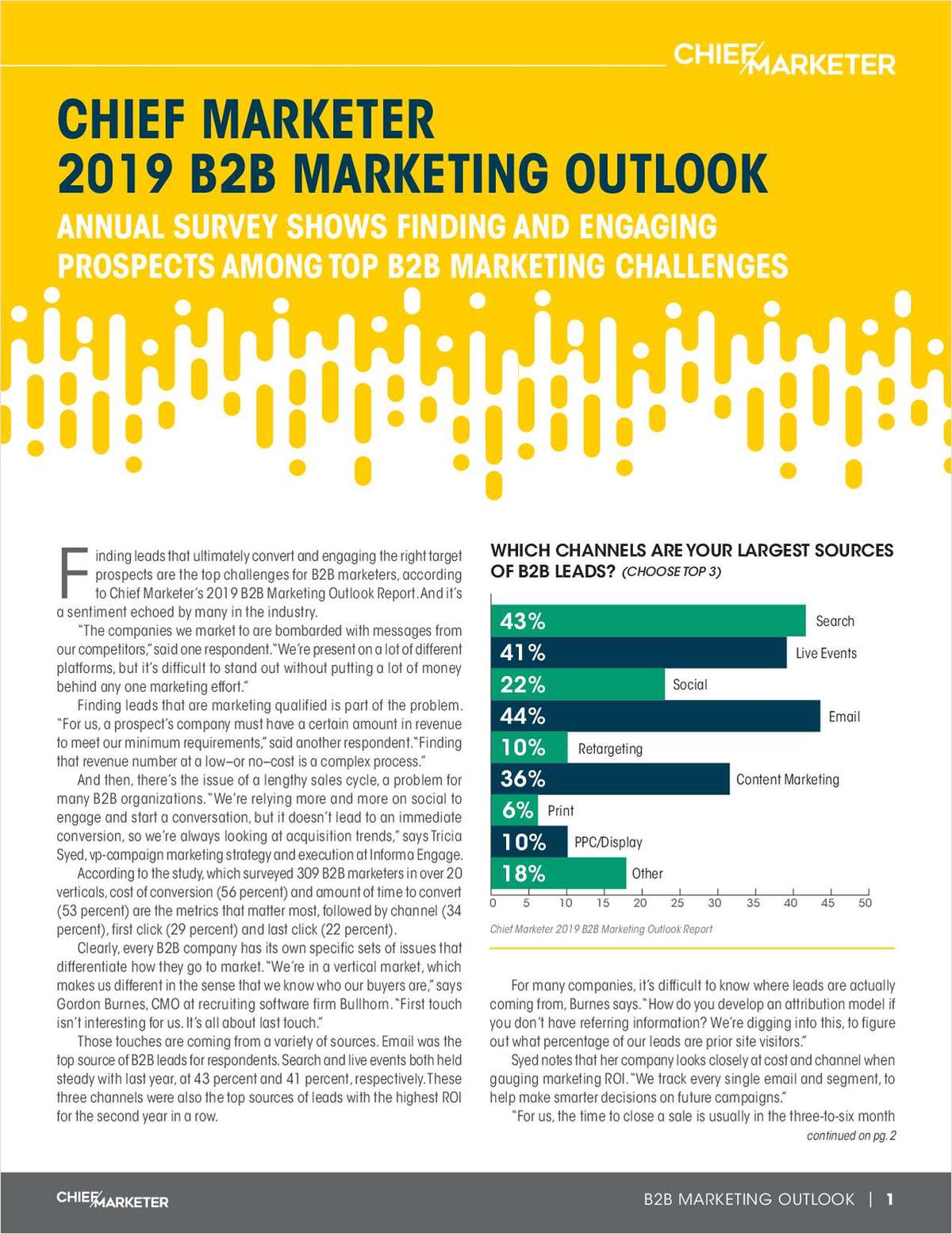 2019 B2B Marketing Outlook Survey
