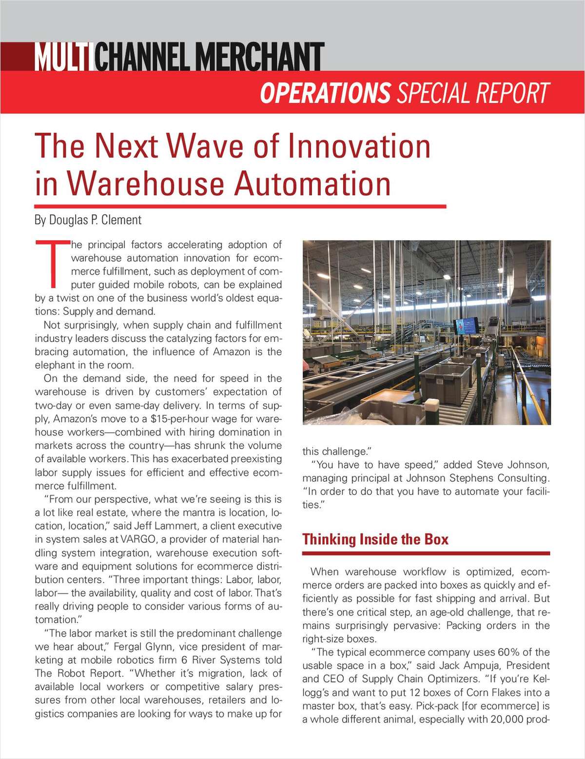 The Next Wave in Warehouse Automation