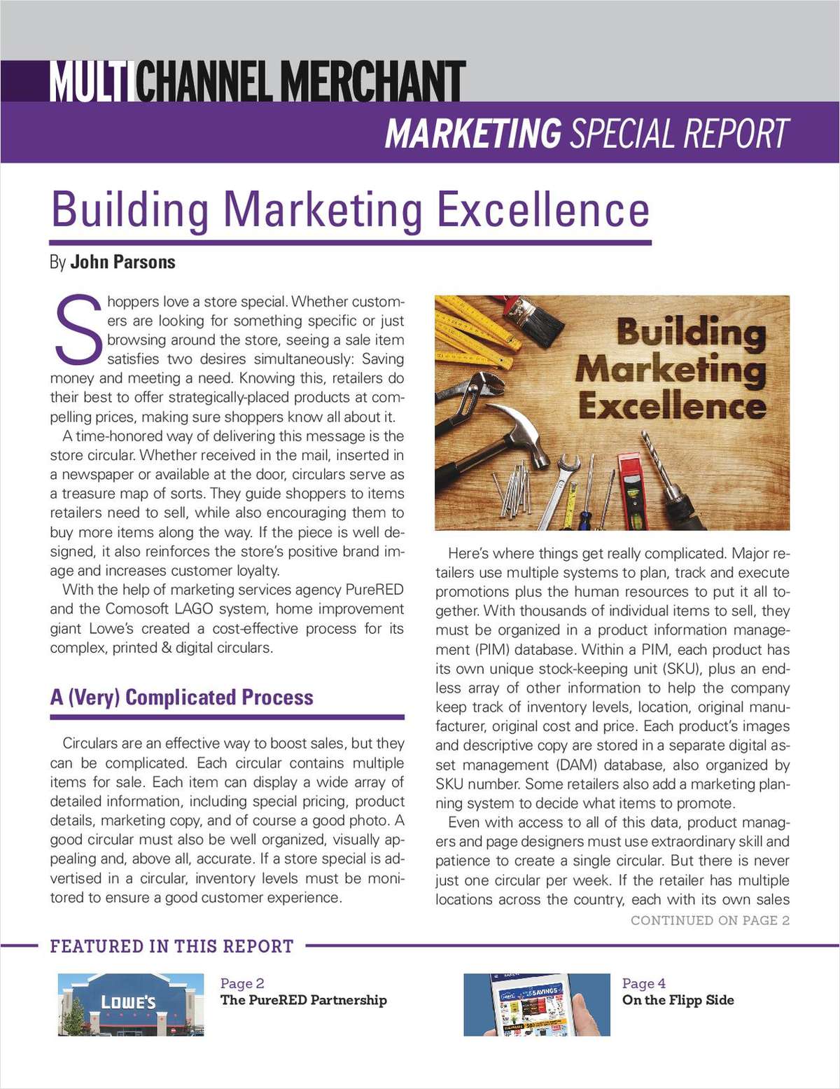 Building Cross-Channel Marketing Excellence at Lowe's