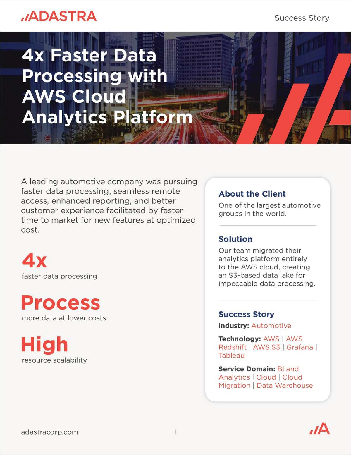 4x Faster Data Processing with AWS Cloud Analytics