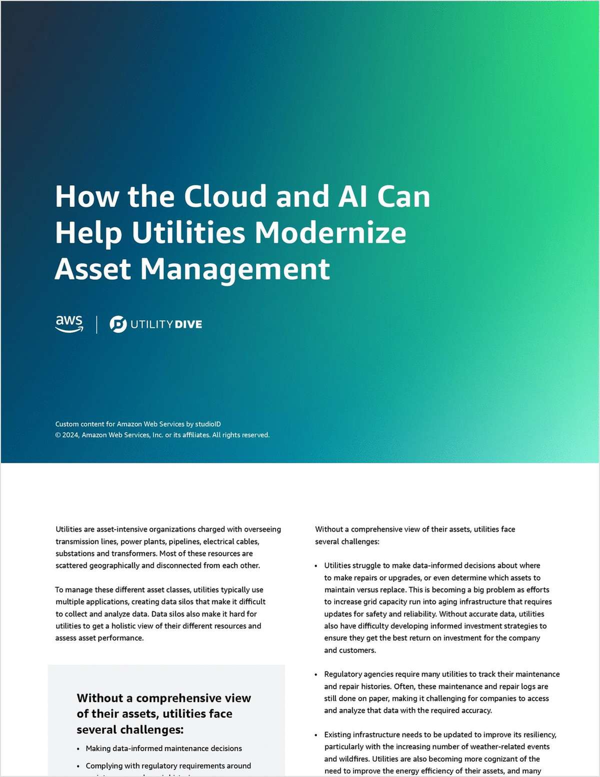How the Cloud and AI Can Help Utilities Modernize Asset Management