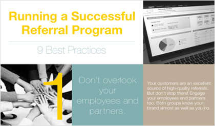 9 Best Practices for Running a Referral Program Infographic