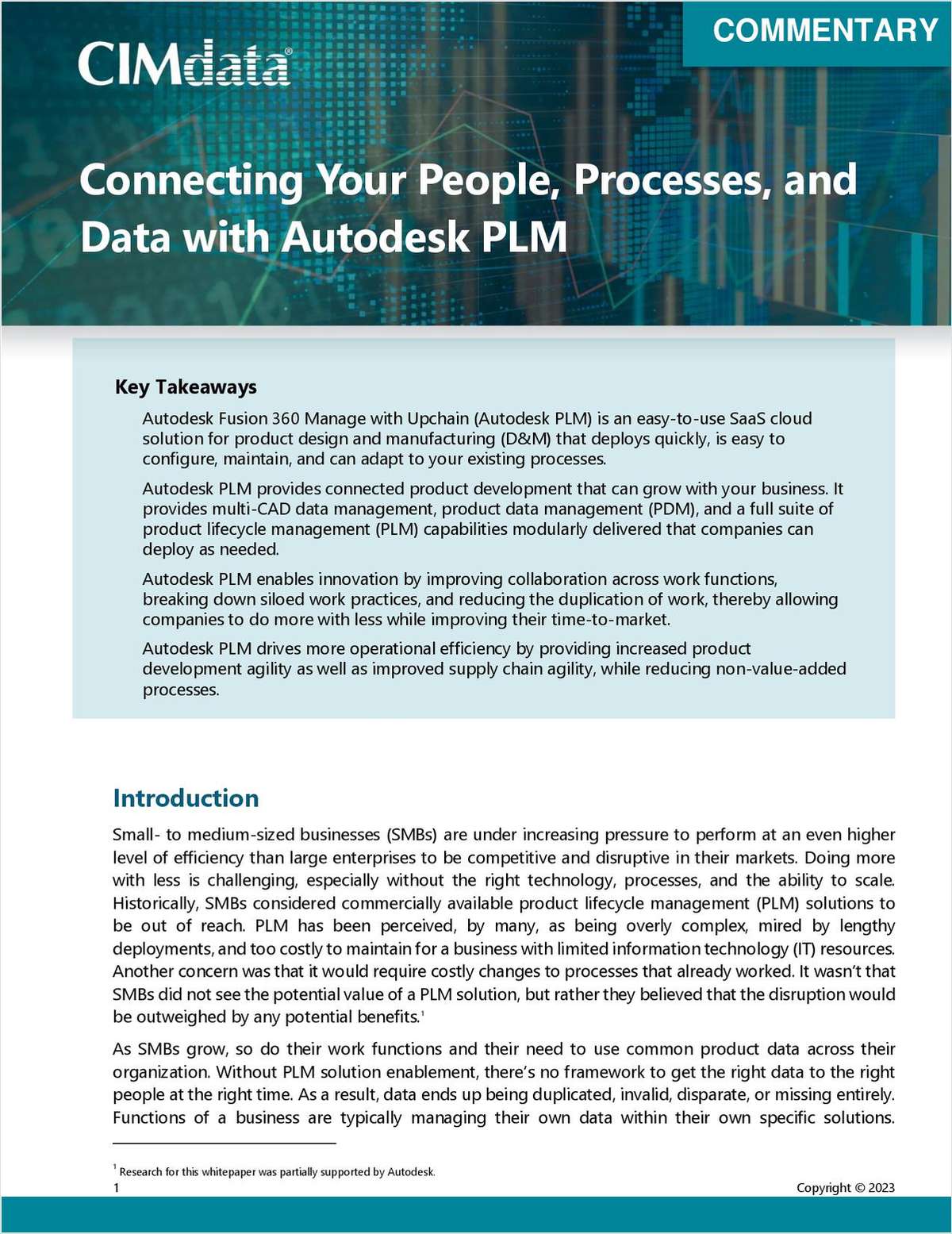 Connecting Your People, Processes, and Data with Autodesk PLM