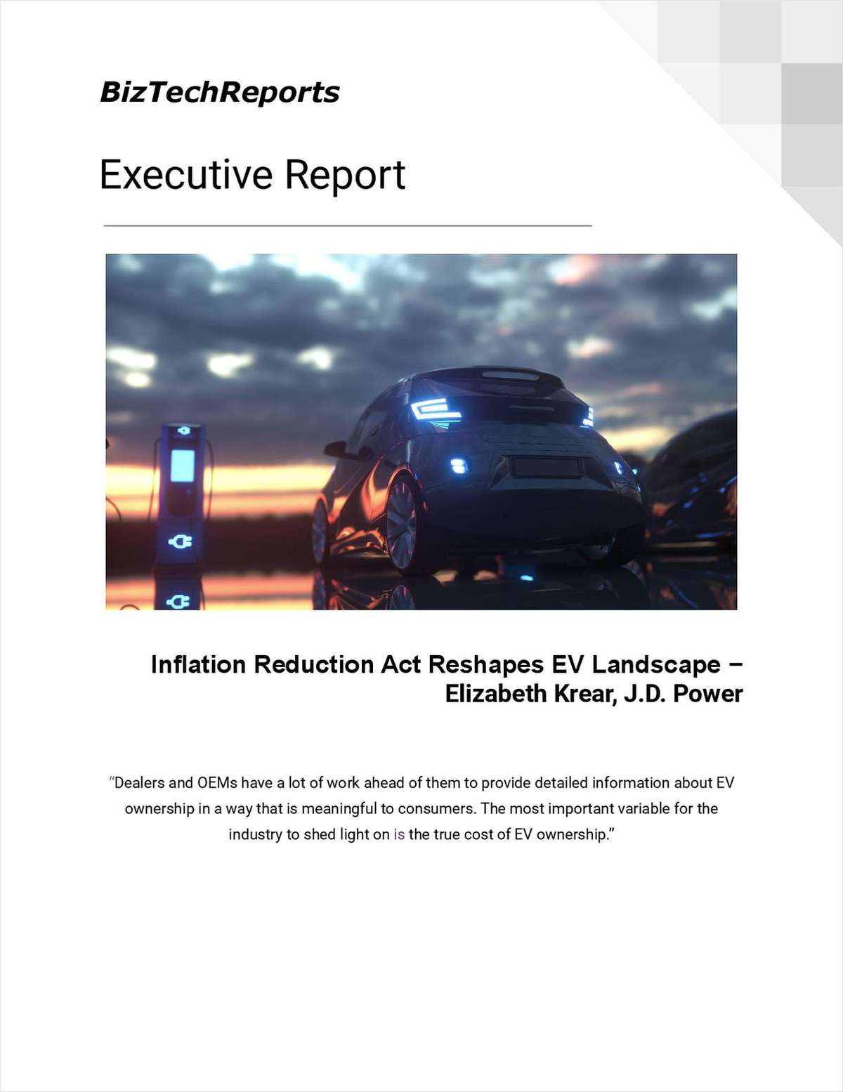 J.D. Power Examines How the Inflation Reduction Act Reshapes EV Landscape