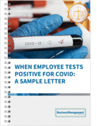 COVID: A sample letter