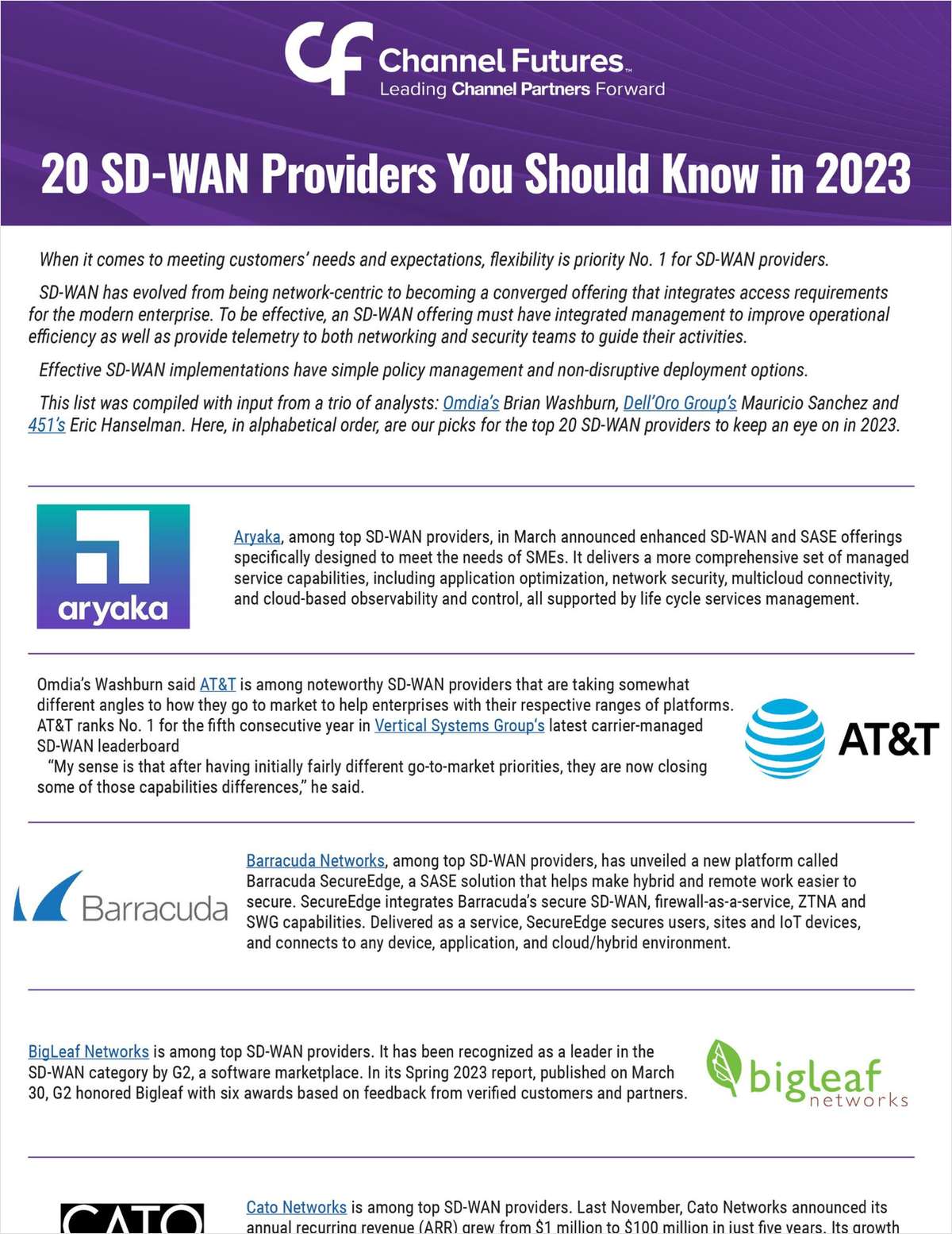 20 SD-WAN Providers You Should Know in 2023