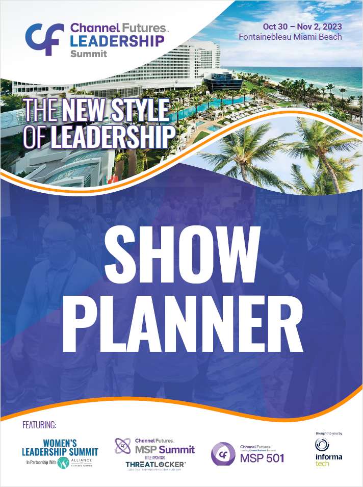 Channel Futures Leadership Summit Digital Show Planner