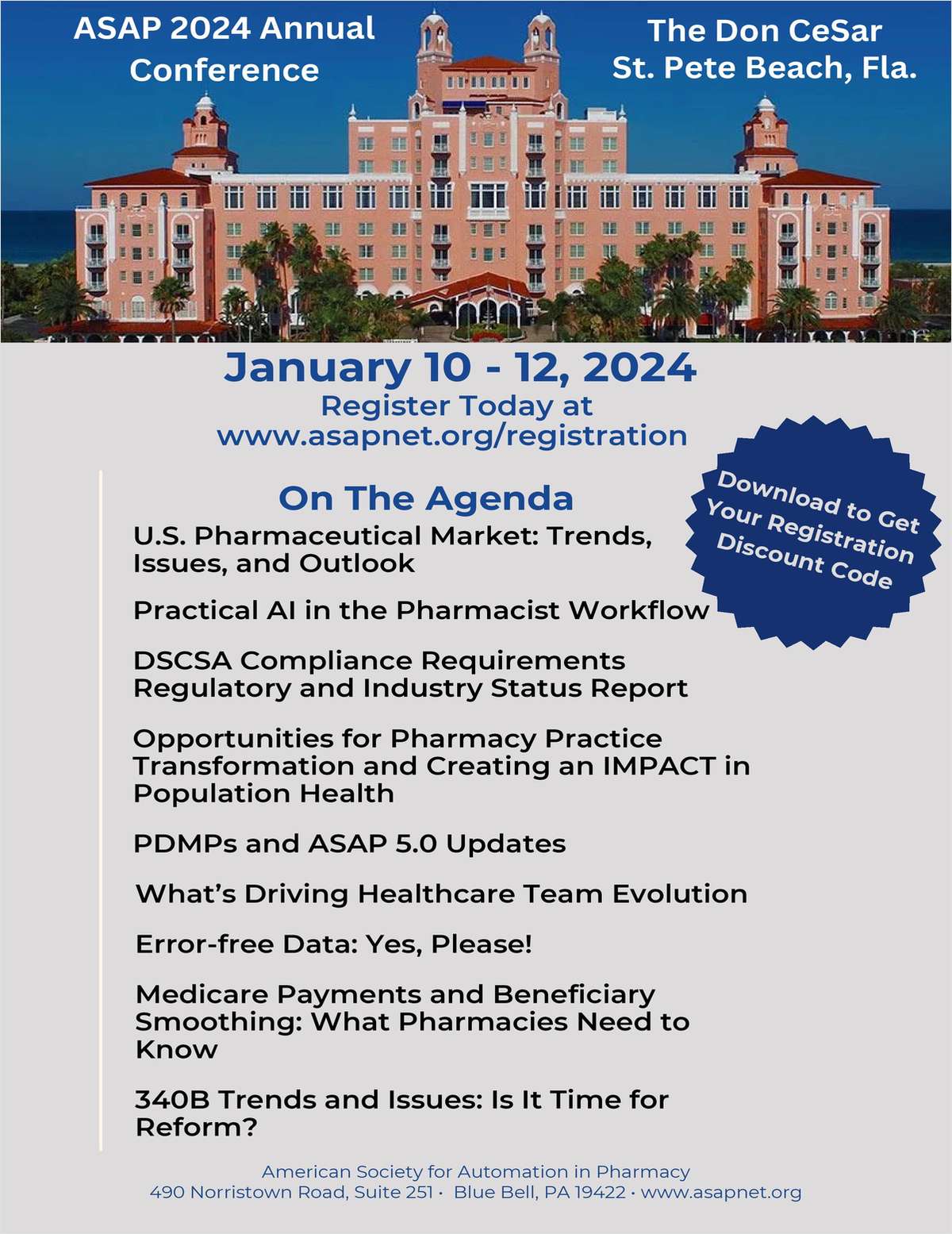 American Society for Automation in Pharmacy Conference 2024, Free