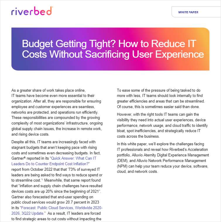 Budget Getting Tight? How to Reduce IT Costs Without Sacrificing User Experience