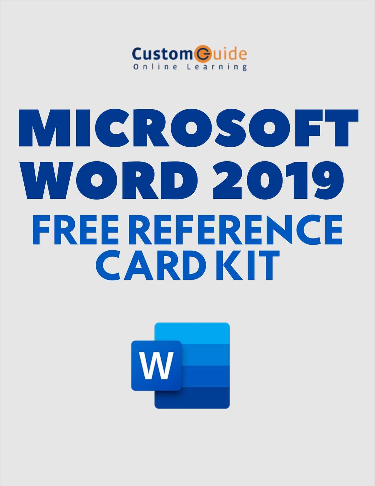 Microsoft Word 2019 -- Free Reference Card Kit