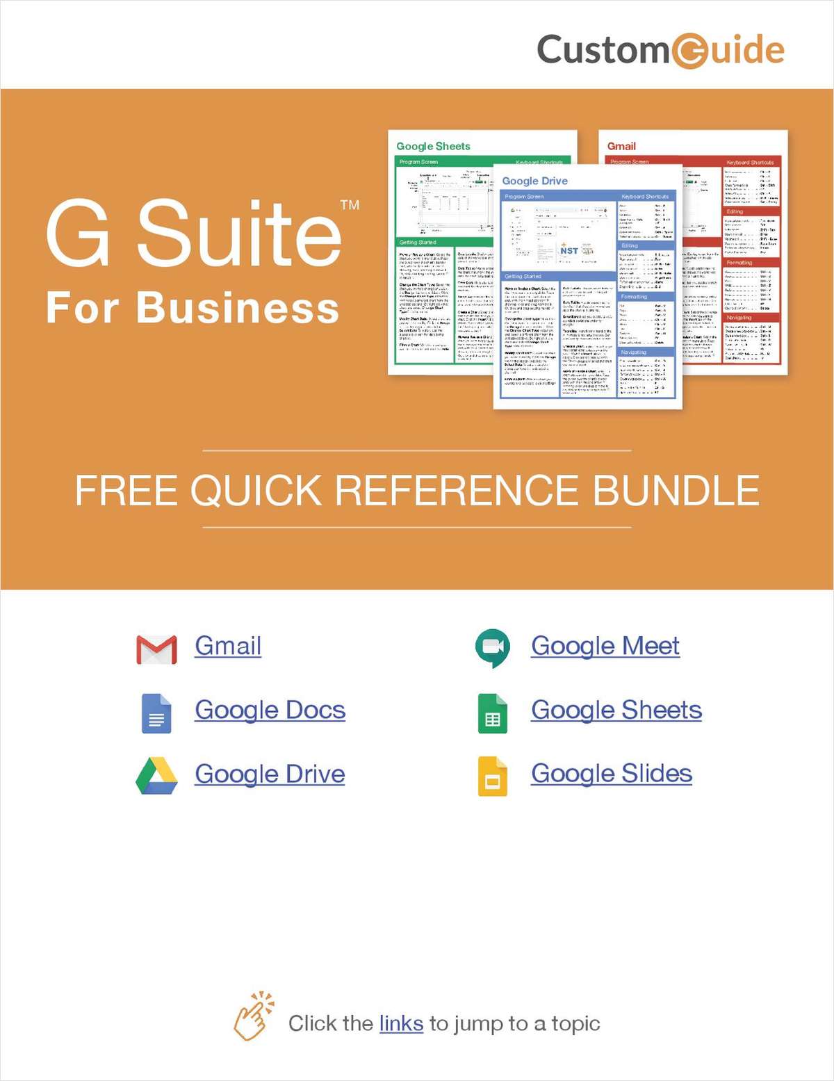 G-Suite for Business -- Free Reference Card Bundle