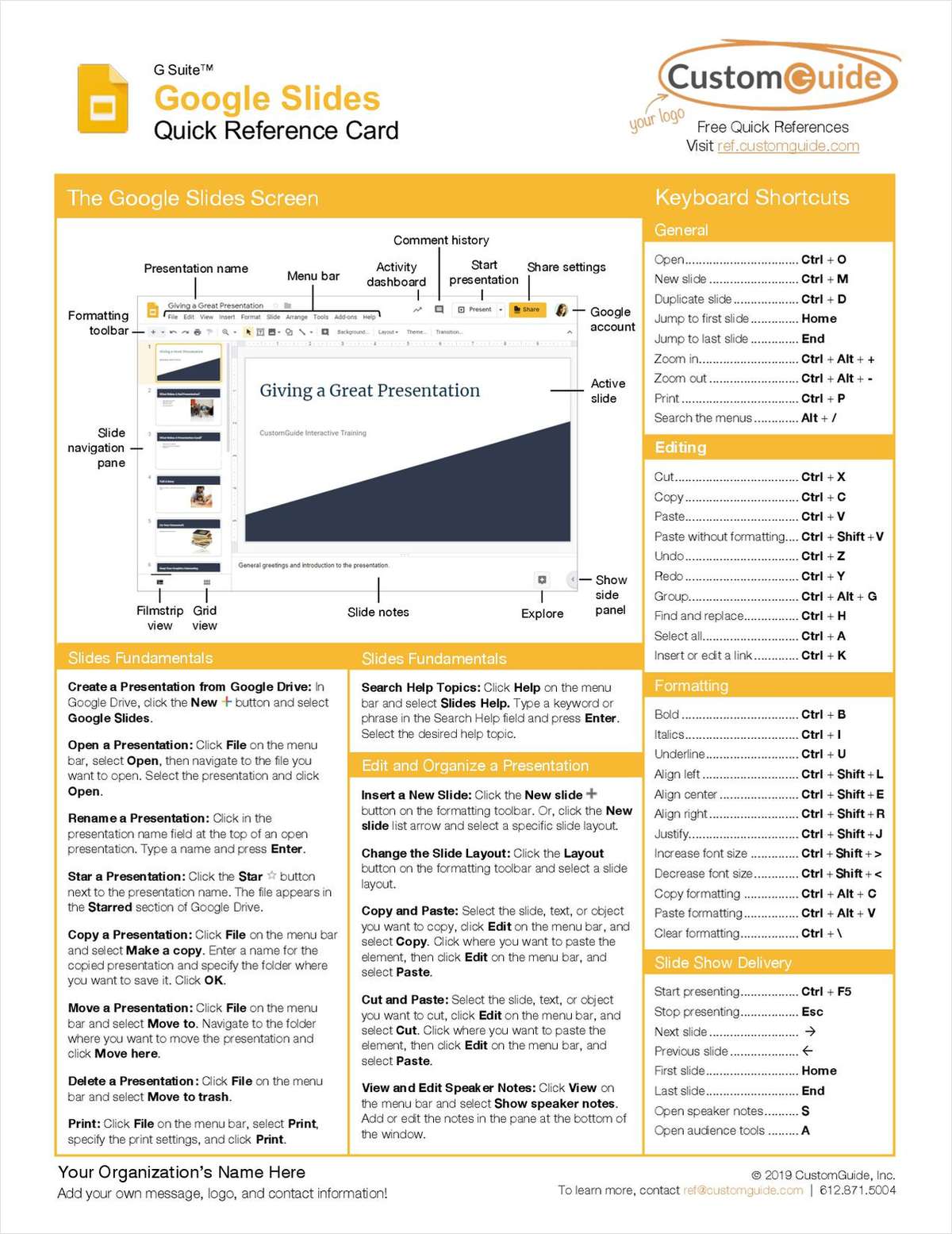 powerpoint quick reference guide custom guide