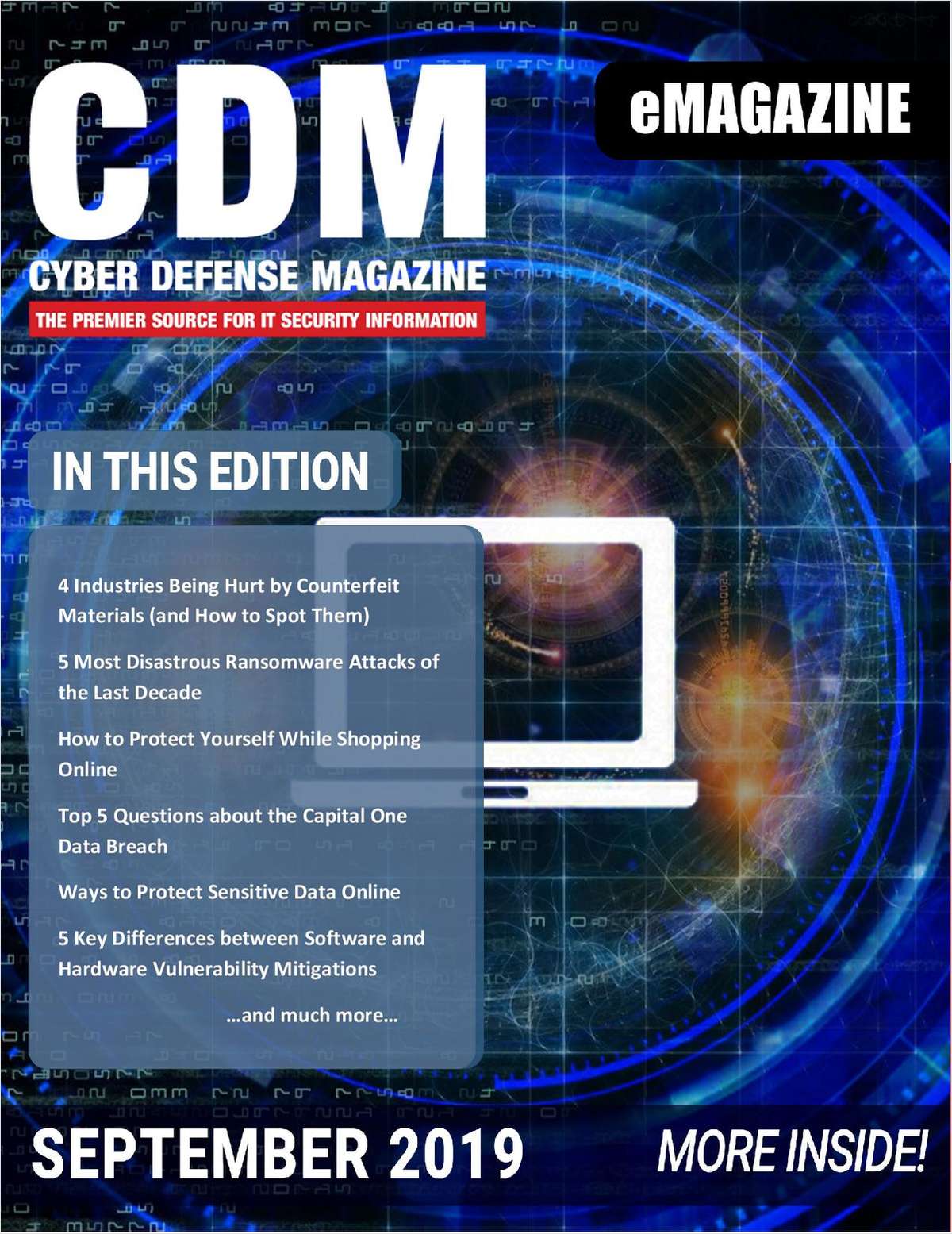 Cyber Defense eMagazine - September 2019 Edition