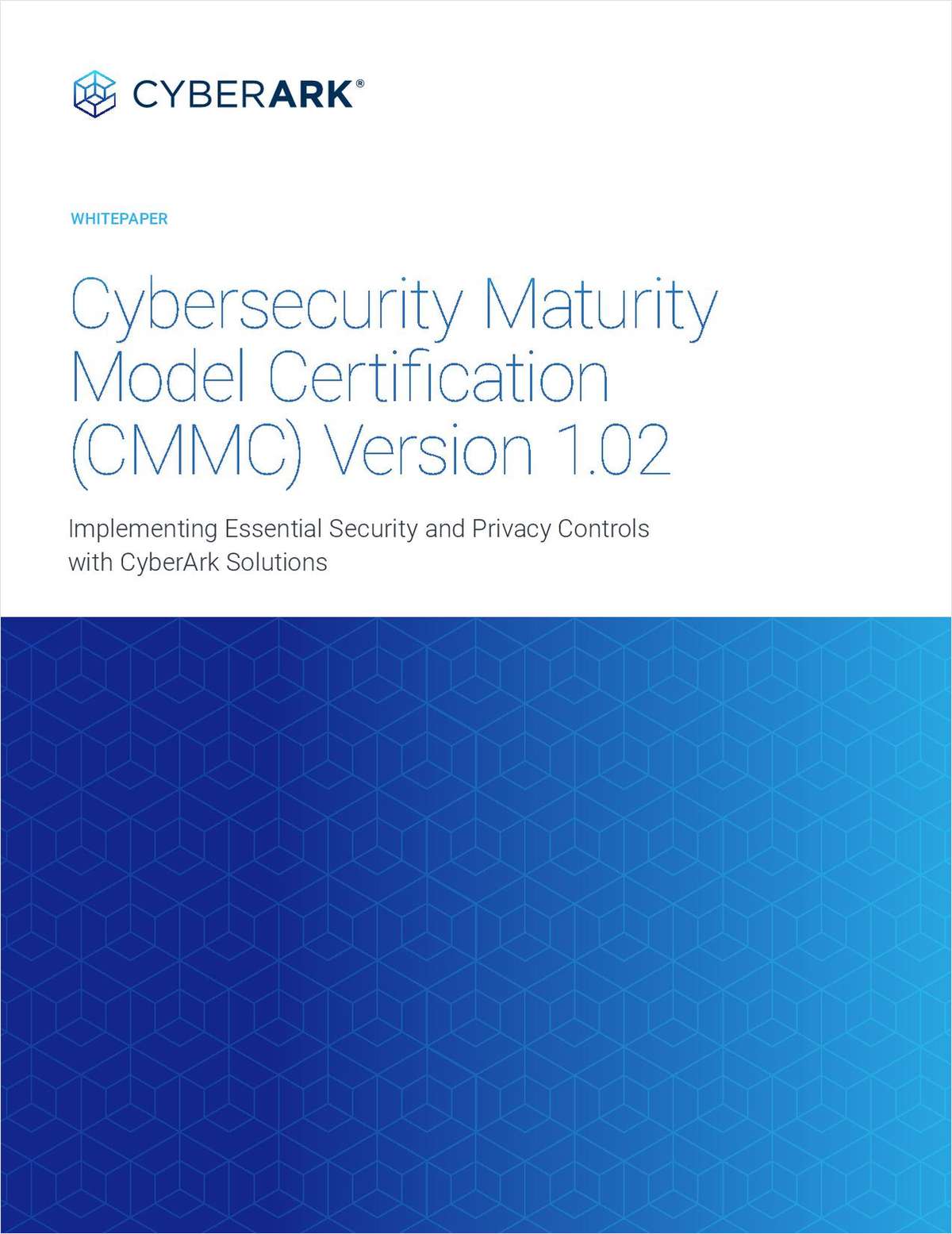 Cybersecurity Maturity Model Certification (CMMC) Version 1.02