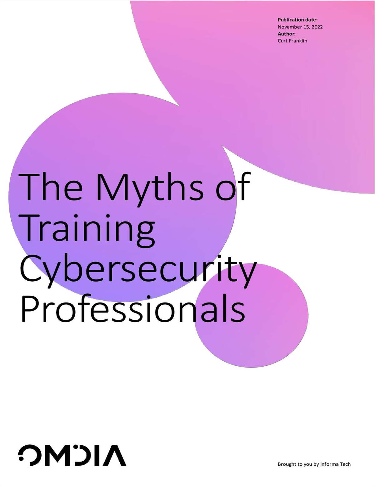 The Myths of Training Cybersecurity Professionals
