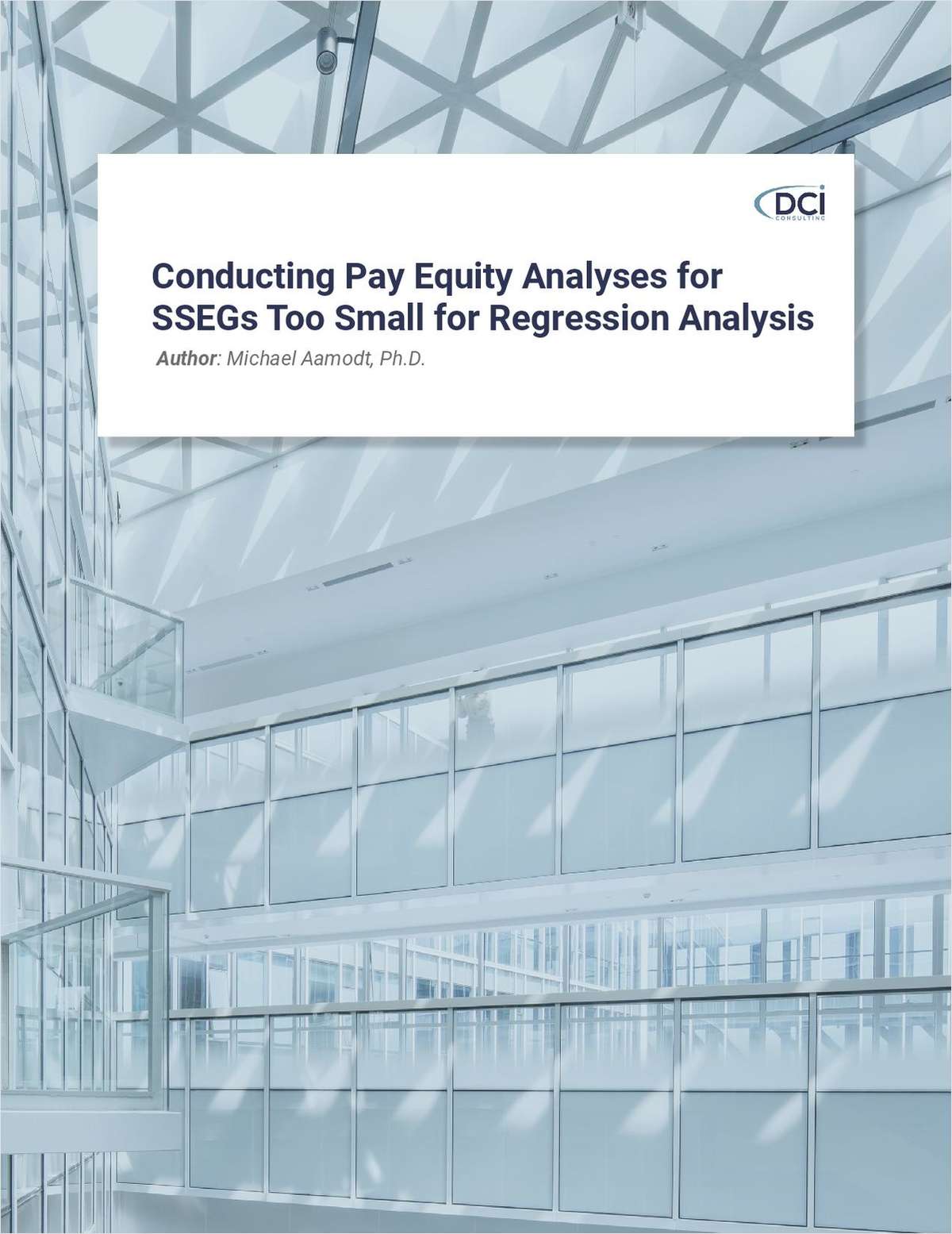 Conducting Pay Equity Analyses for SSEGs Too Small for Regression
