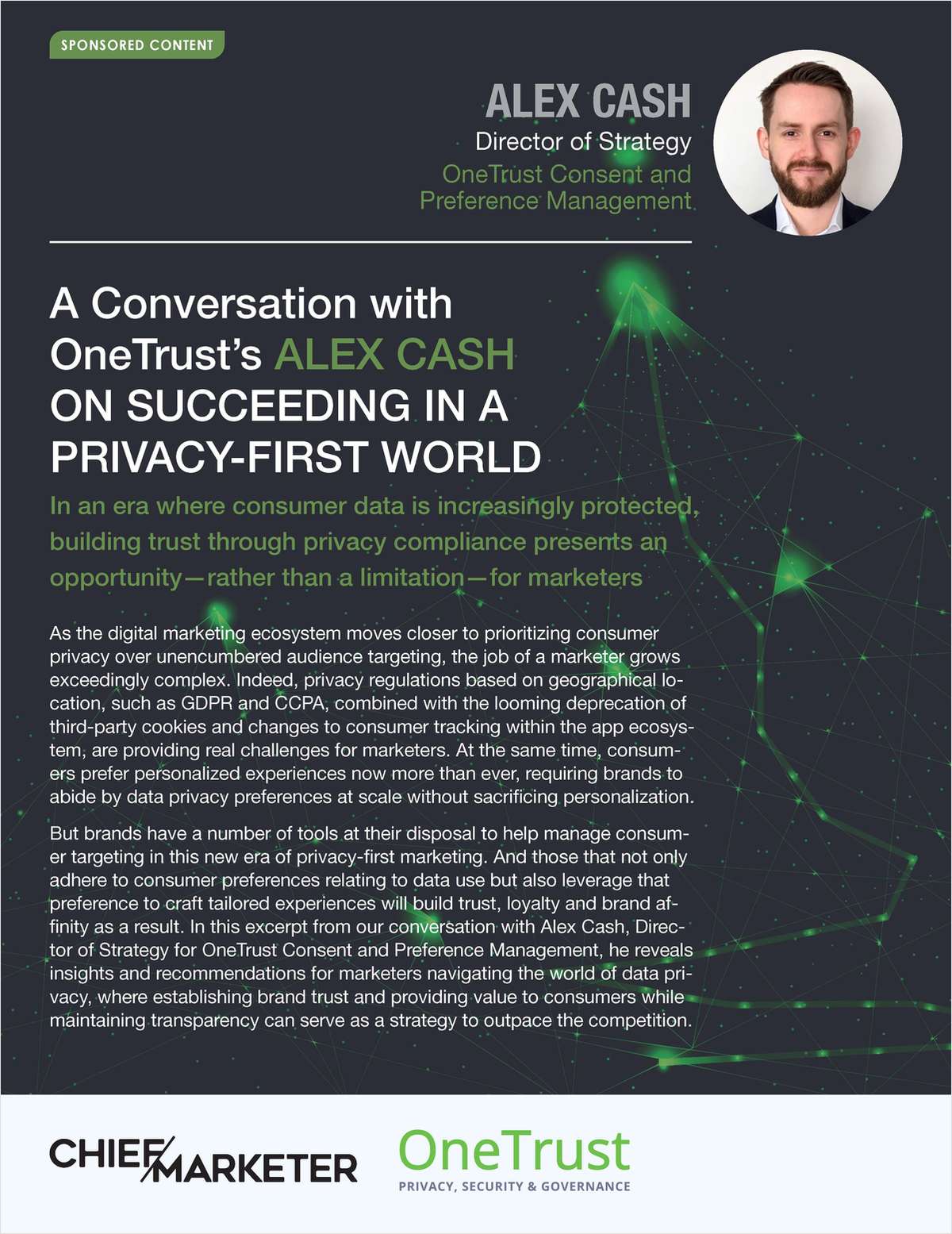 A CONVERSATION WITH ONETRUST'S ALEX CASH ON SUCCEEDING IN A PRIVACY-FIRST WORLD