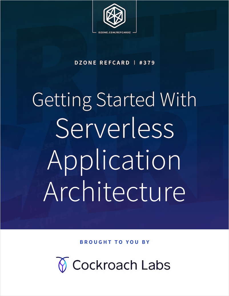 Getting Started With Serverless Application Architecture