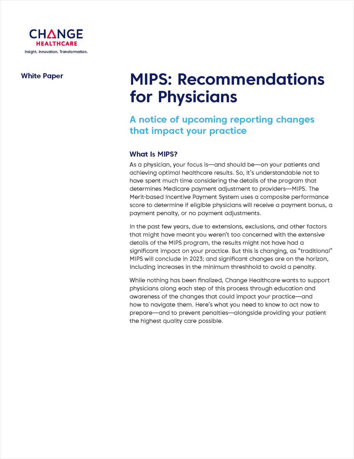 Payment Penalty Increases for MIPS Are Coming
