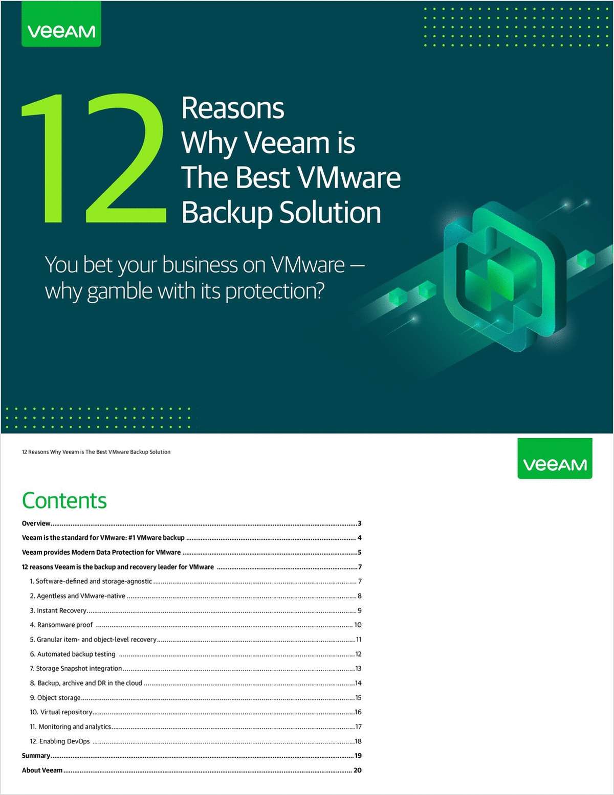 12 Reasons Why Veeam is The Best VMware Backup Solution